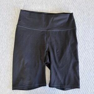 Fabletics Women's Size Small Black PowerHold 8" inseam bike shorts
